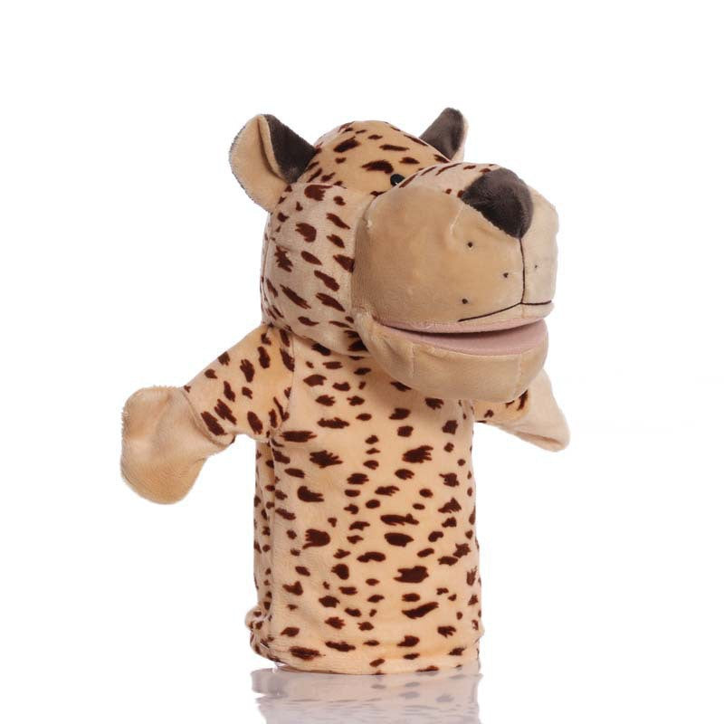 Plush Tiger Hand Puppet With Soft Fleece Movable Mouth Embroidered Features