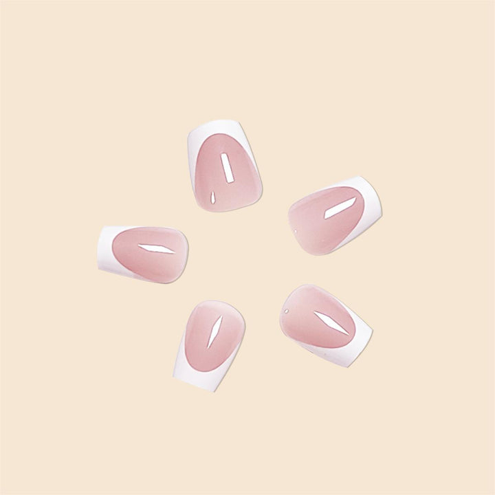 Elegant French Tip Acrylic Nail Extensions