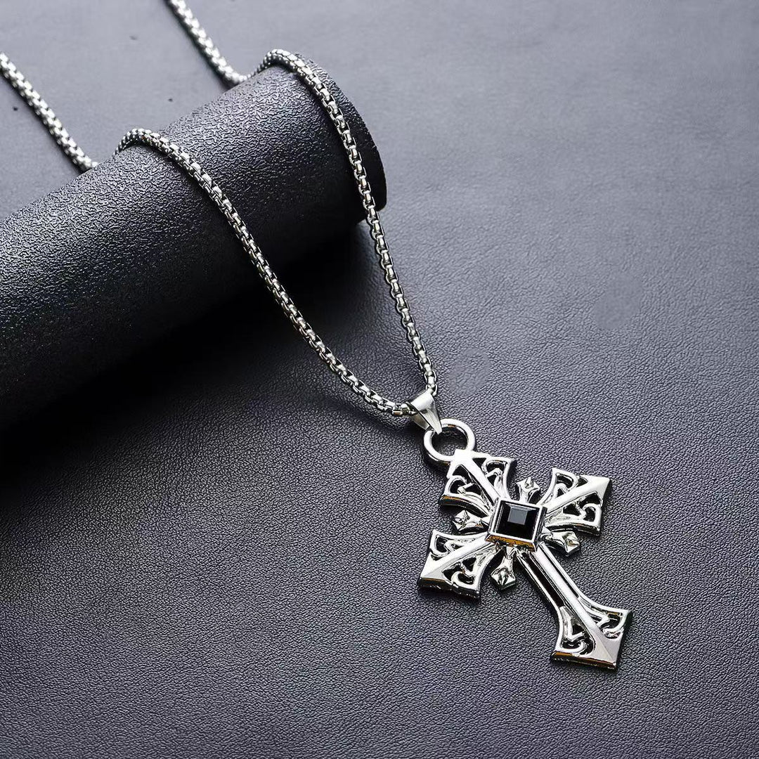 Gothic Cross Pendant Necklace Kalsten