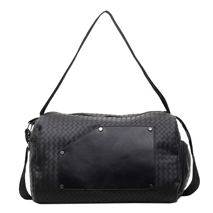 Elegant Sport Duffel Bag with Woven Design and Removable Shoulder Strap Kalsten