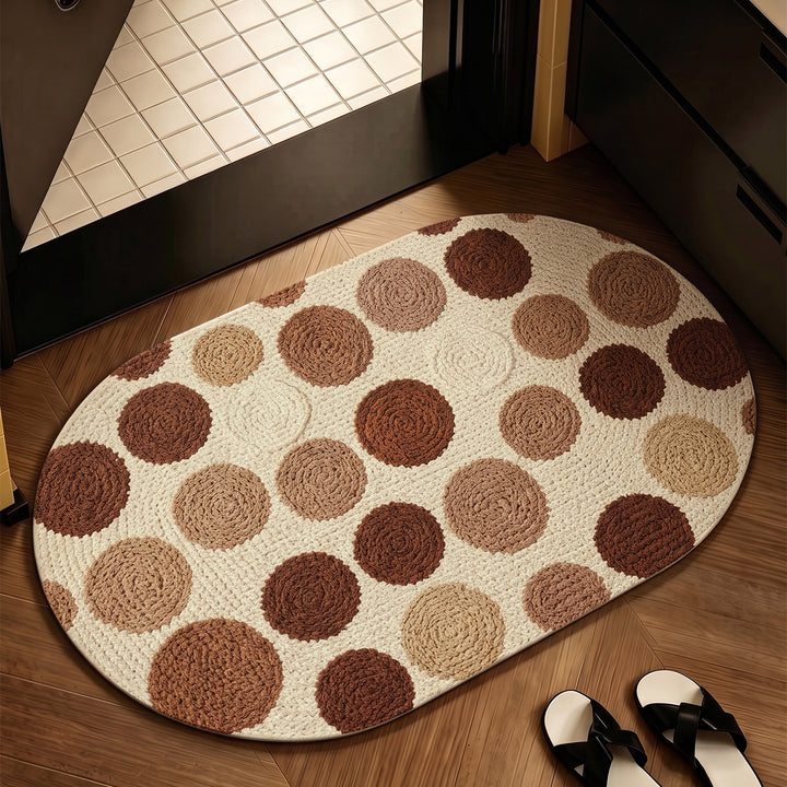 Decorative Wave Pattern Bath Mat