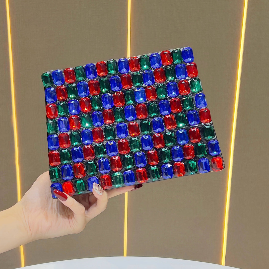 Gemstone-Studded Evening Clutch