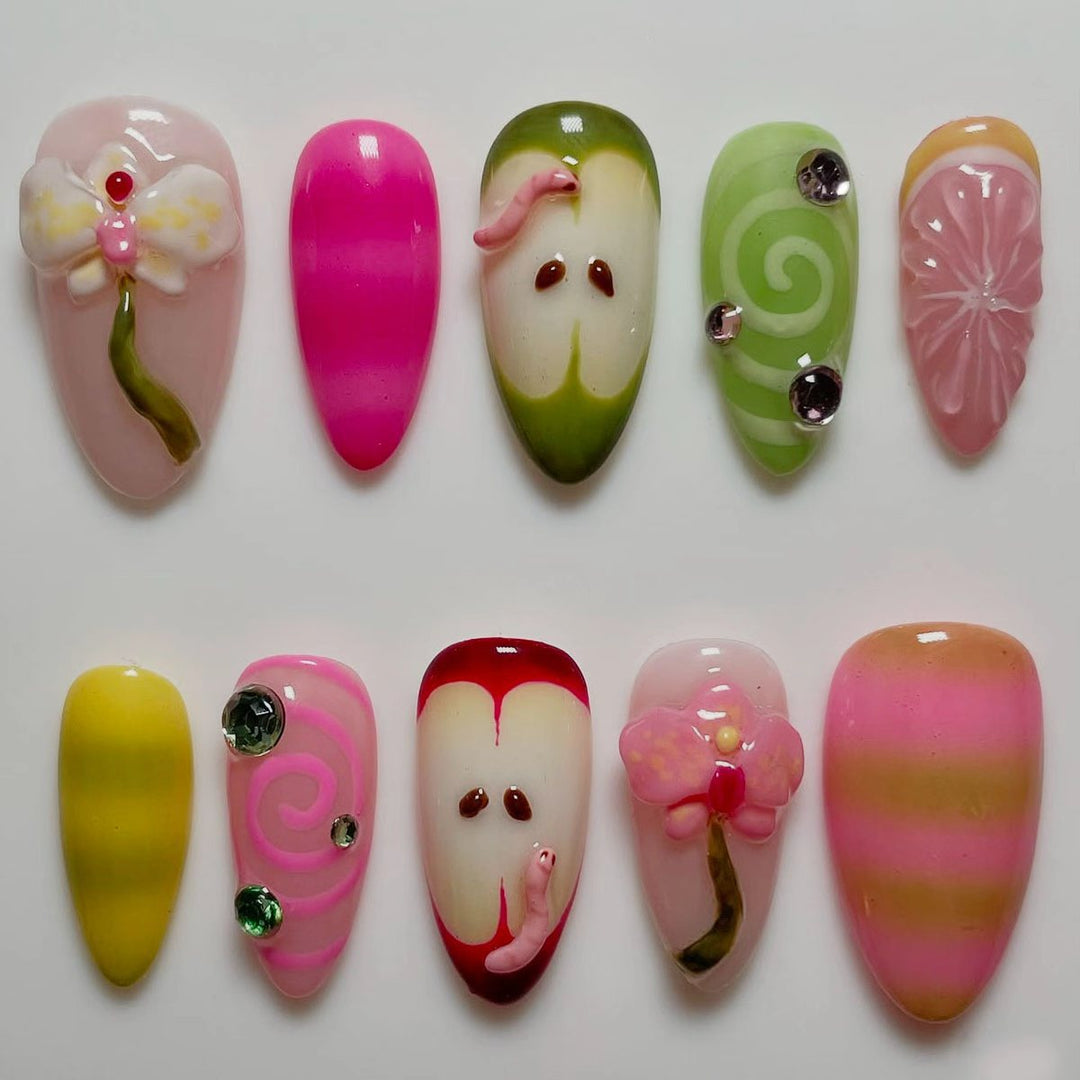 Expressive Decorative Nail Art Extensions Kalsten