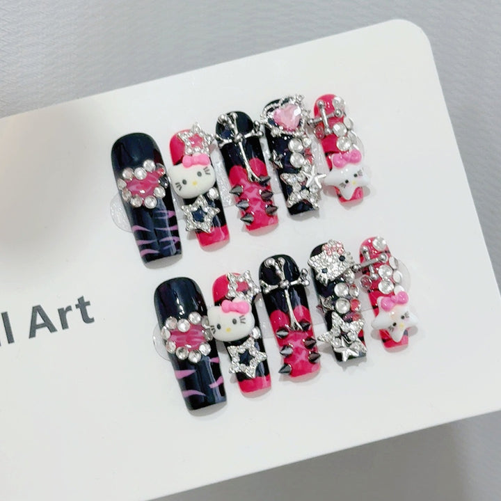 Whimsical Character-Themed Press-On Nail Set