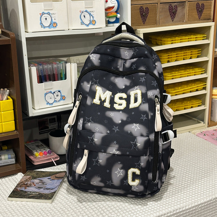 Stylish Graphic Print School Backpack Kalsten
