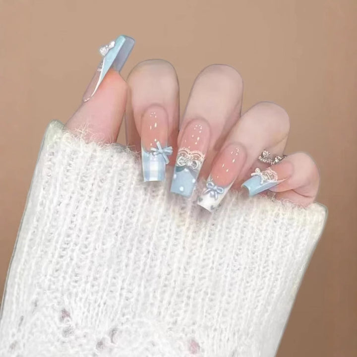 Decorative Extra-Long Acrylic Nail Art Extensions Kalsten