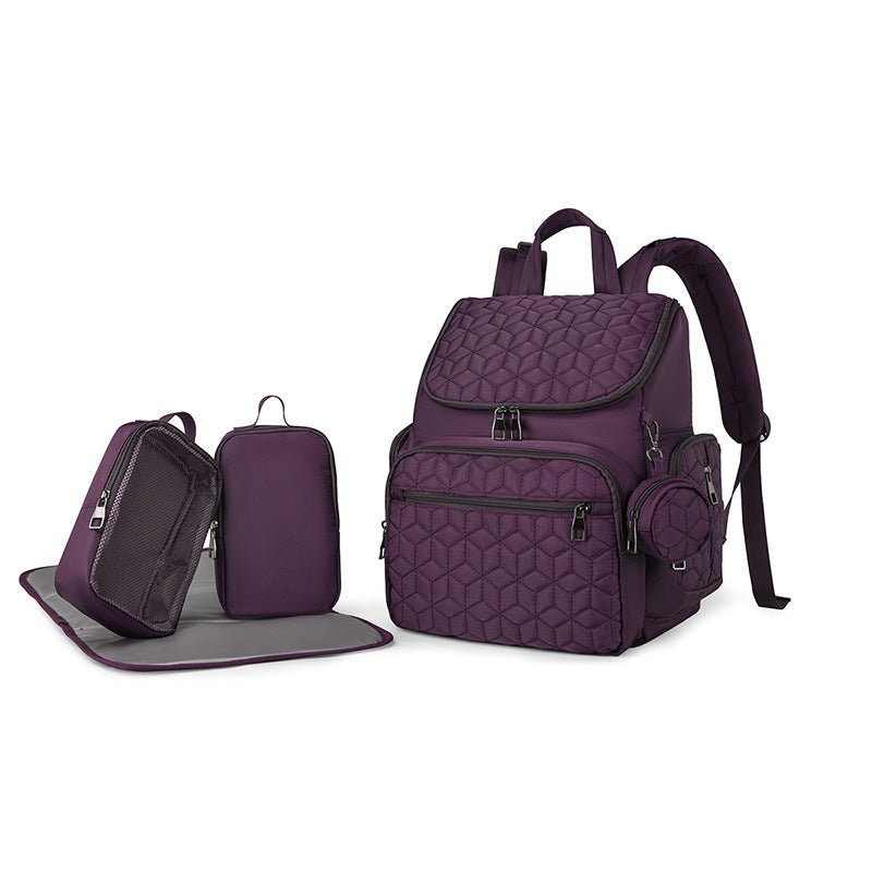 Quilted Multi-Compartment Travel Backpack Kalsten
