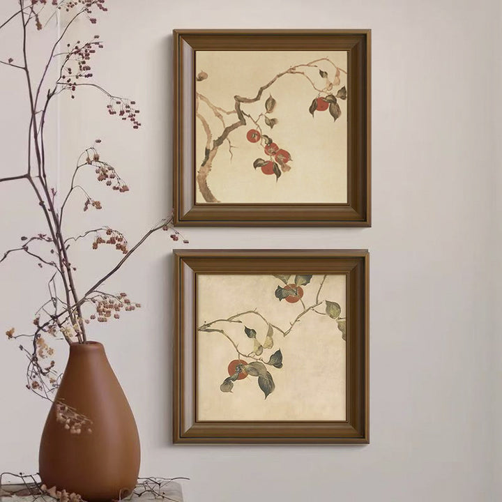 Framed Vintage Botanical Wall Art
