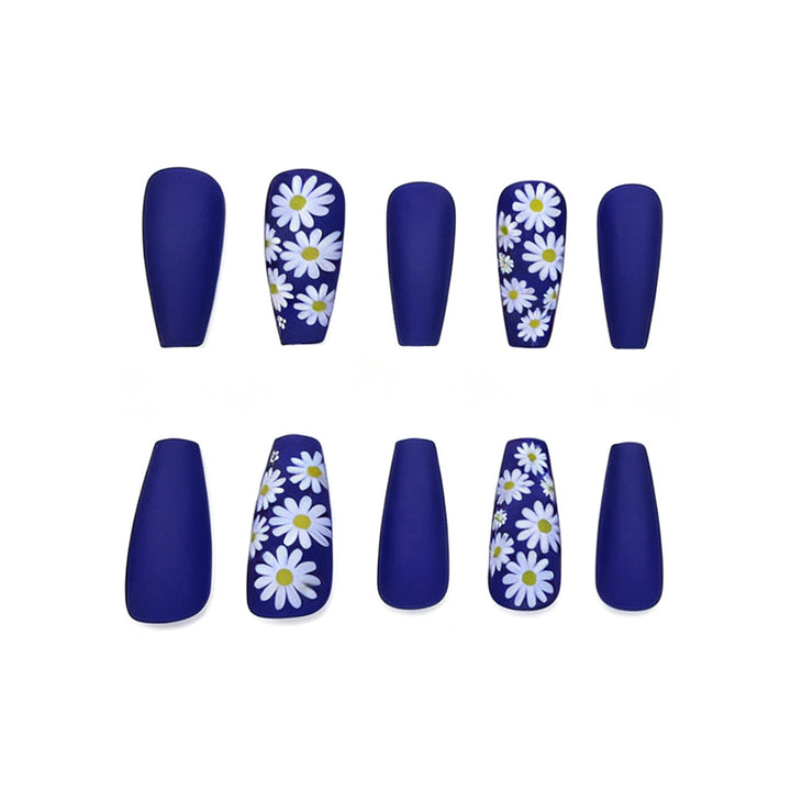 Floral Matte Nail Enhancements Kalsten