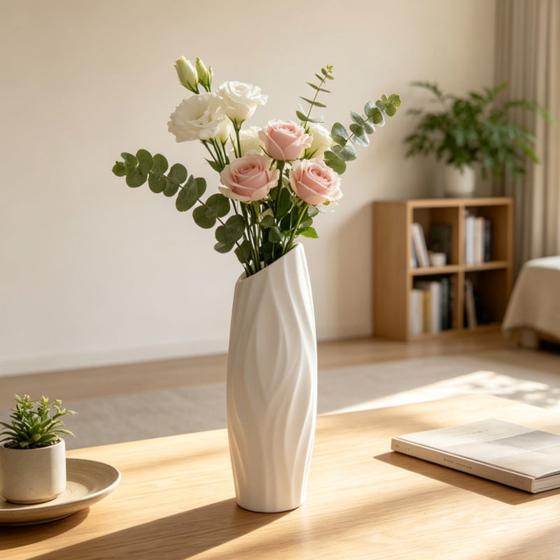 Elegant Textured Decorative Flower Vase Kalsten