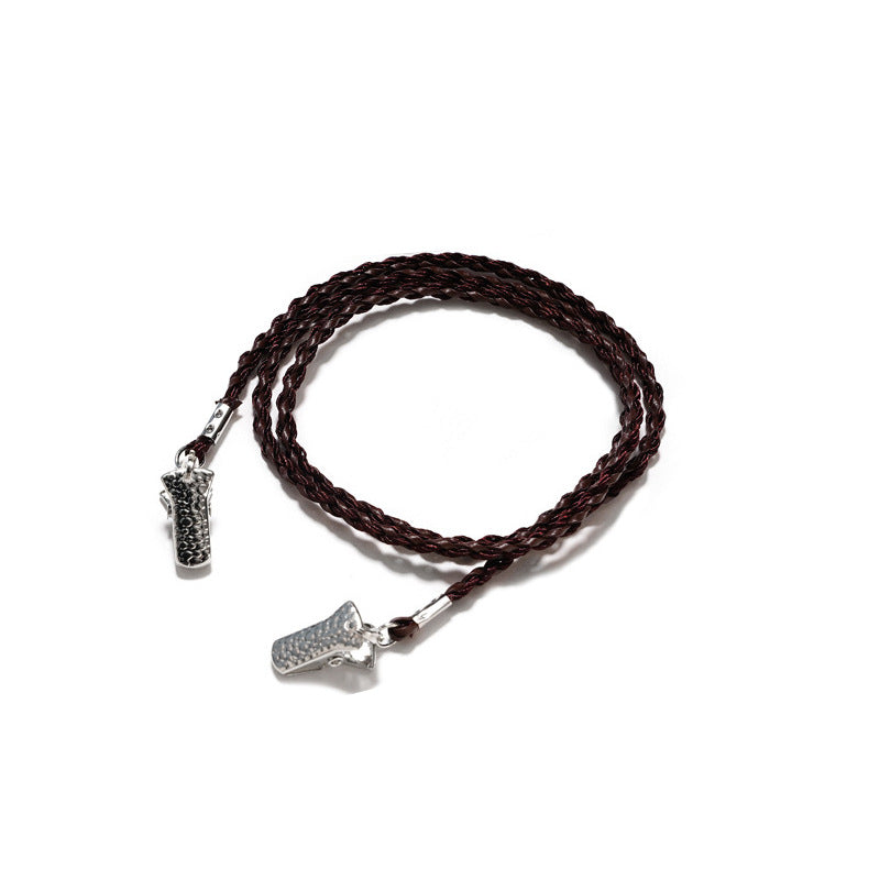 Braided Leather Eyewear Strap kalsten