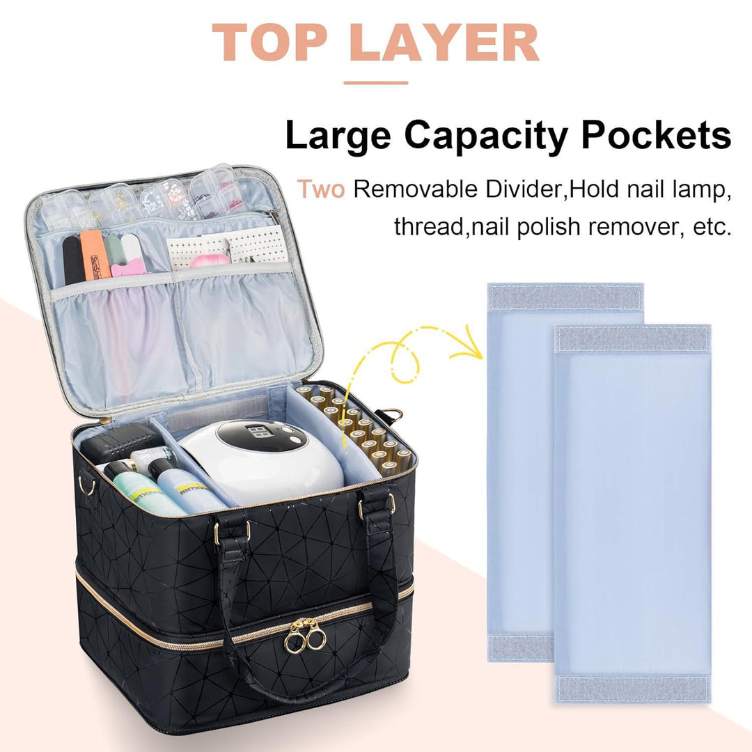 Cosmetic storage bag with multiple compartments Kalsten