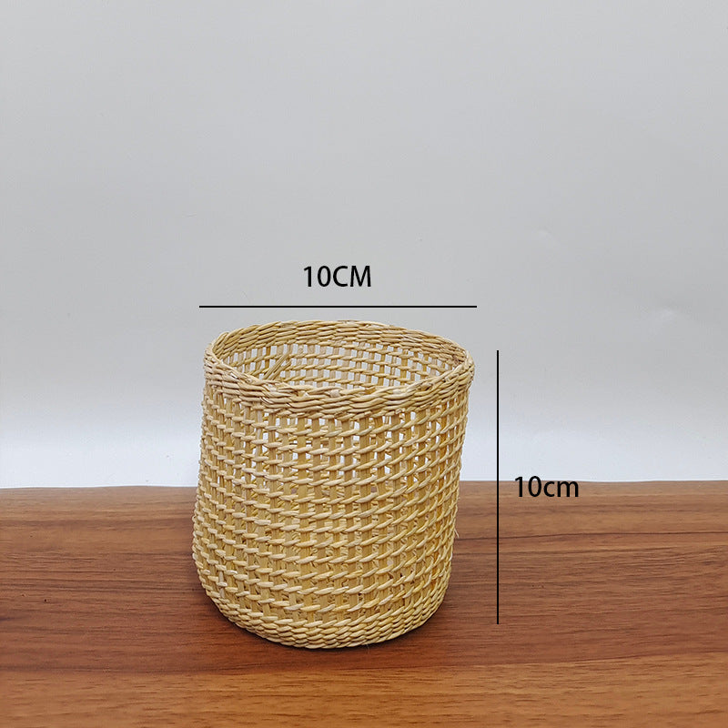 Handmade Natural Fiber Decorative Basket Kalsten