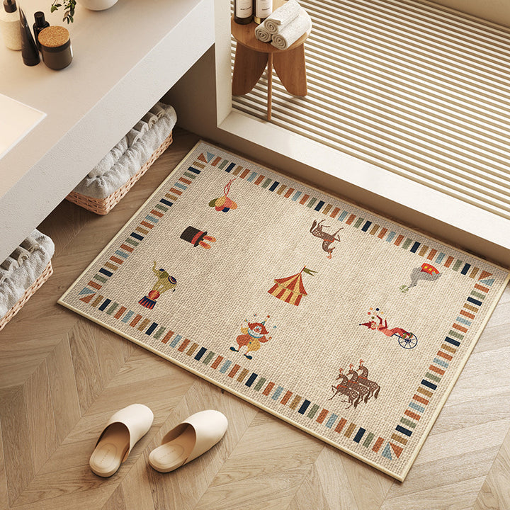 Playful Dachshund-Themed Bath Mat Kalsten