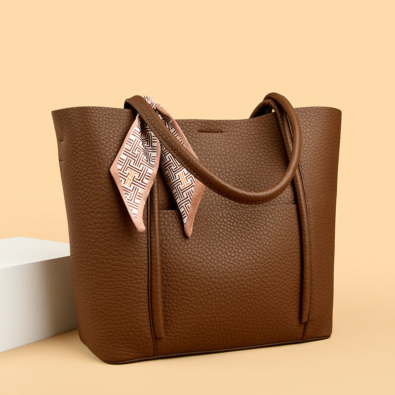 Textured Leather Tote Bag Kalsten