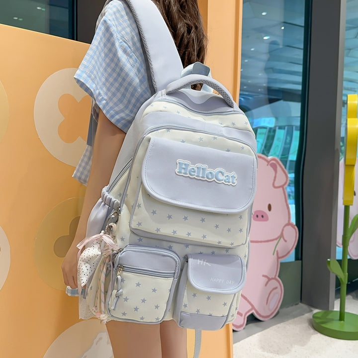 Stylish Star-Embellished Backpack Kalsten 1791205930