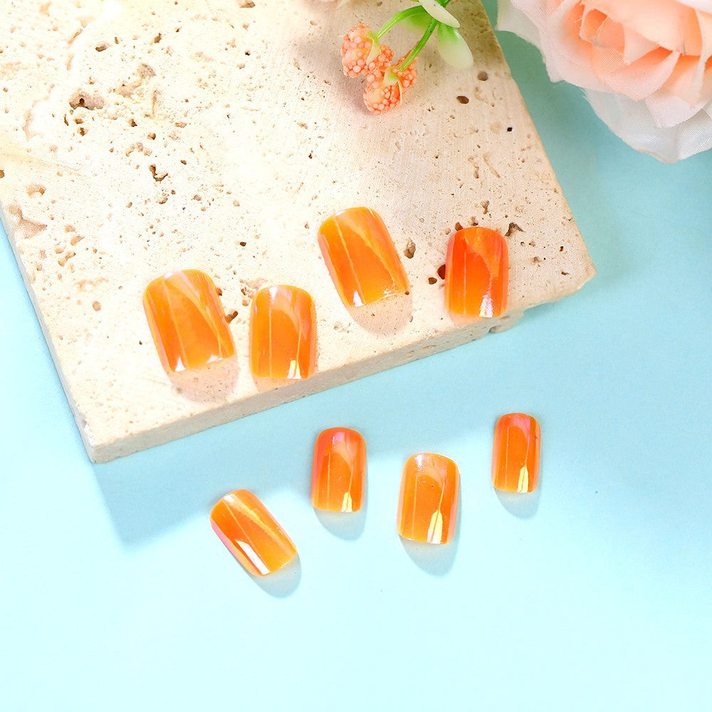 Gradient Color Artificial Nails Kalsten