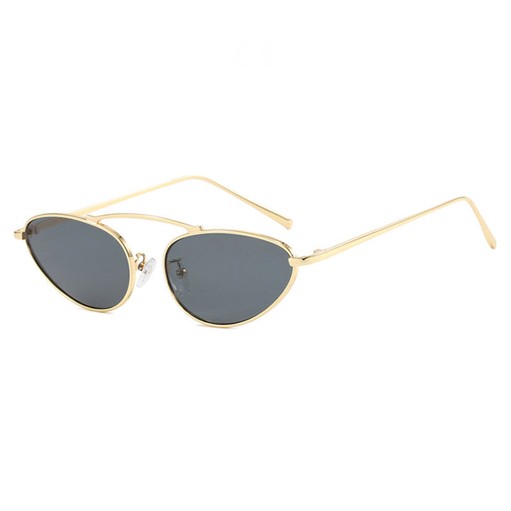 Women trendy Cat-Eye sunglasses with slim metal frame Kalsten