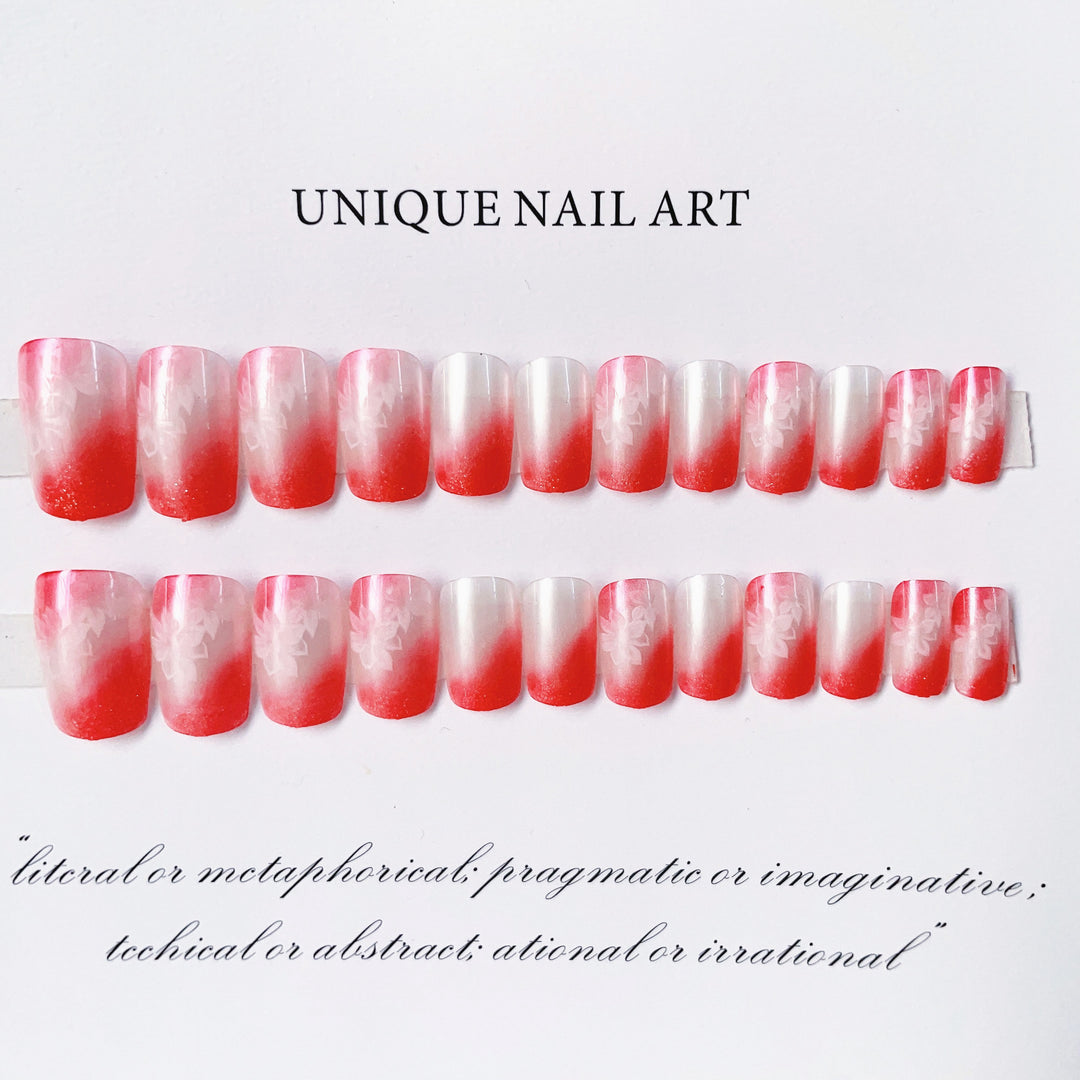 Ombre Glittery Press-On Nail Set