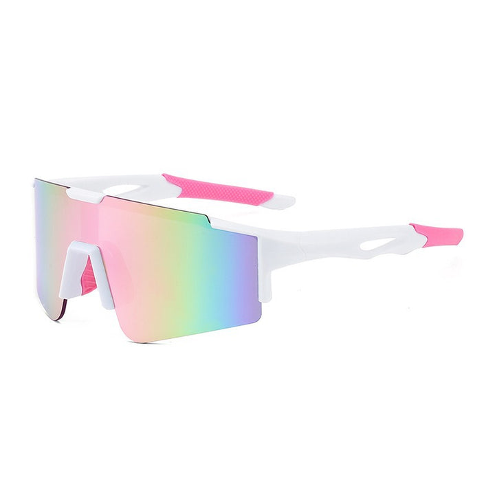 Unisex nan sporty polarizing bike sunglasses with a one-piece visor and non-slip temples Kalsten