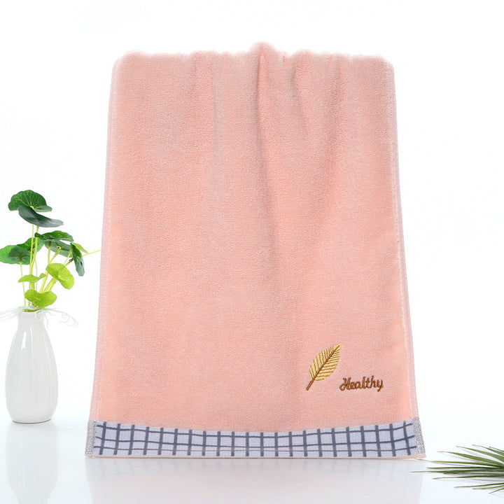 Terry Bath Towel with High-Quality Check Border Kalsten