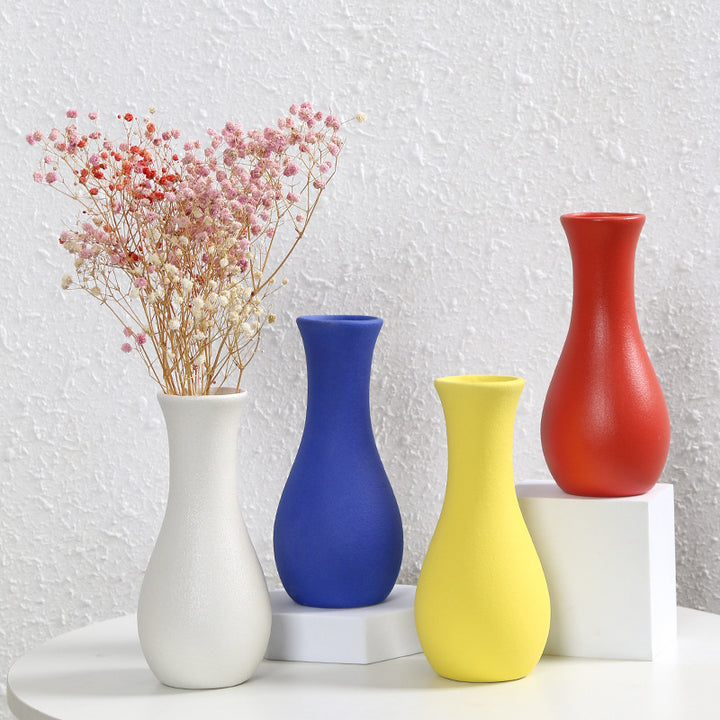 Contemporary Matte Ceramic Flower Vase Kalsten