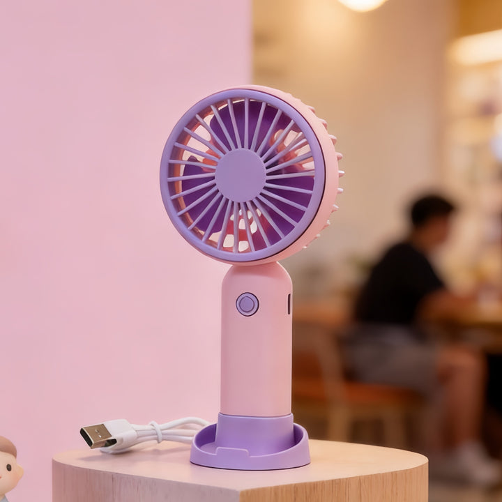 Women Portable Mini Handheld Fan with Flexible Use Kalsten