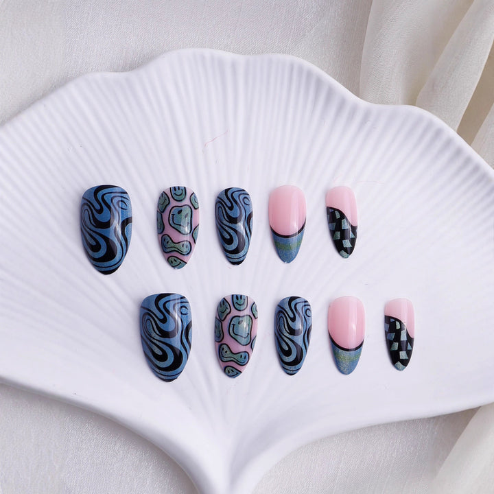 Artistic Abstract Nail Art
