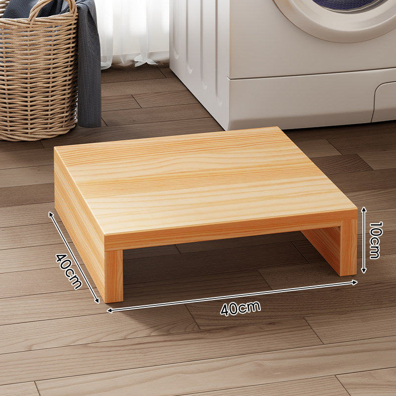 Low-Profile Solid Wood Appliance Riser Platform