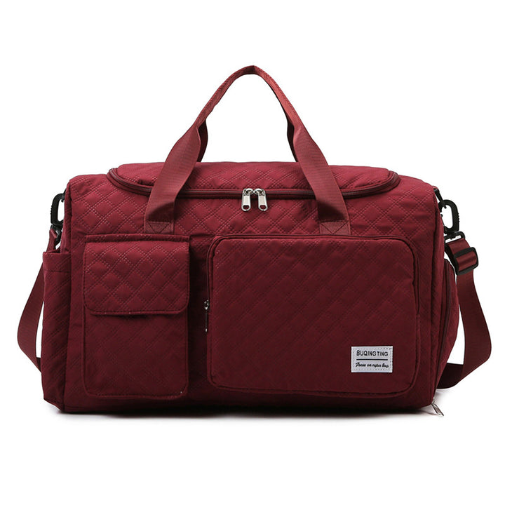 Spacious Quilted Weekend Duffle Bag Kalsten