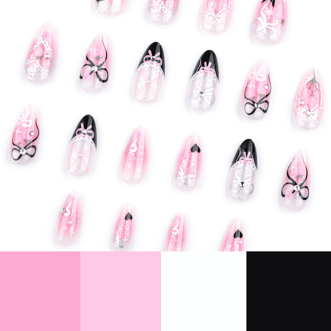 Artificial nails with romantic design Kalsten