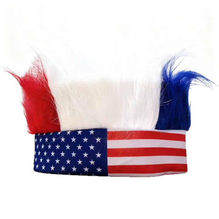 Unisex nan eye-catching party headband with synthetic hair wig and elastic headband Kalsten