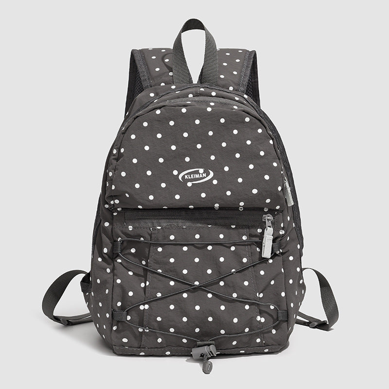 Trendy Polka Dot Casual Backpack Kalsten