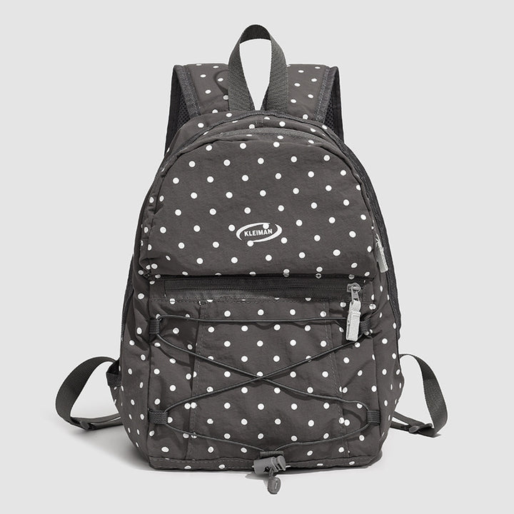 Trendy Polka Dot Casual Backpack Kalsten