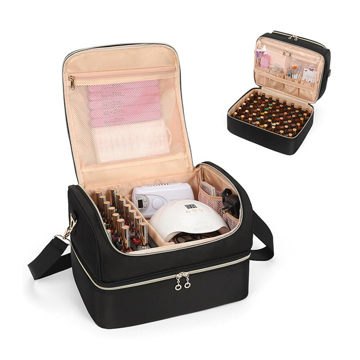 Cosmetic organizer bag with multifunctional compartments Kalsten