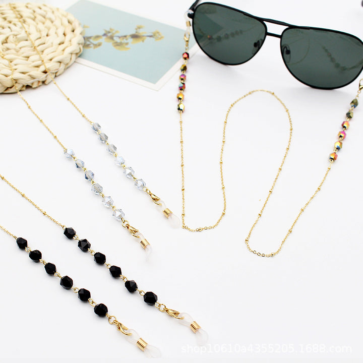 Crystal-Embellished Eyewear Chain Kalsten