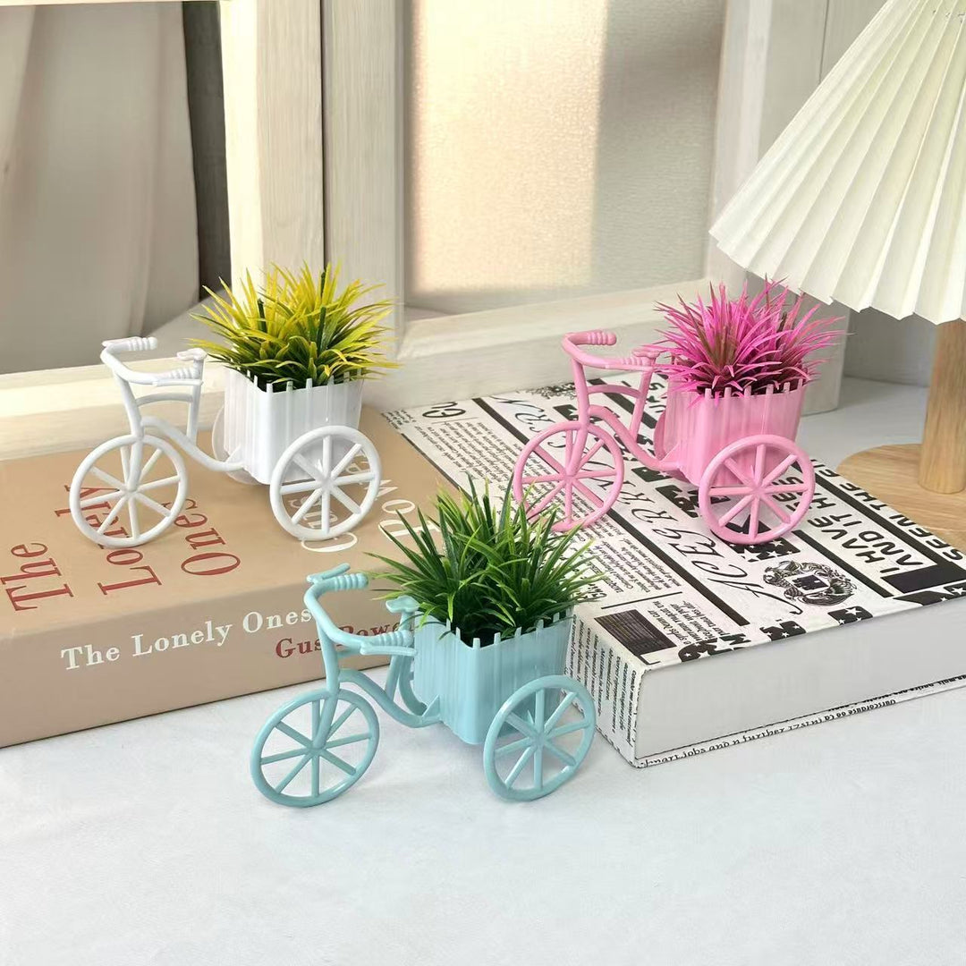 Decorative Bicycle Plant Holder for Home Decor Display