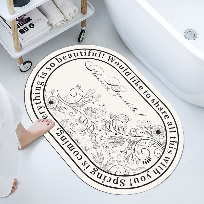 Elegant Decorative Bathroom Mat