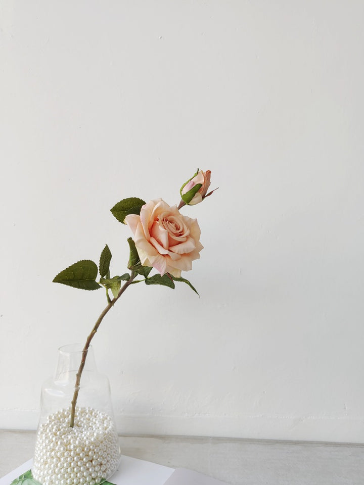 Lifelike Decorative Rose Stem