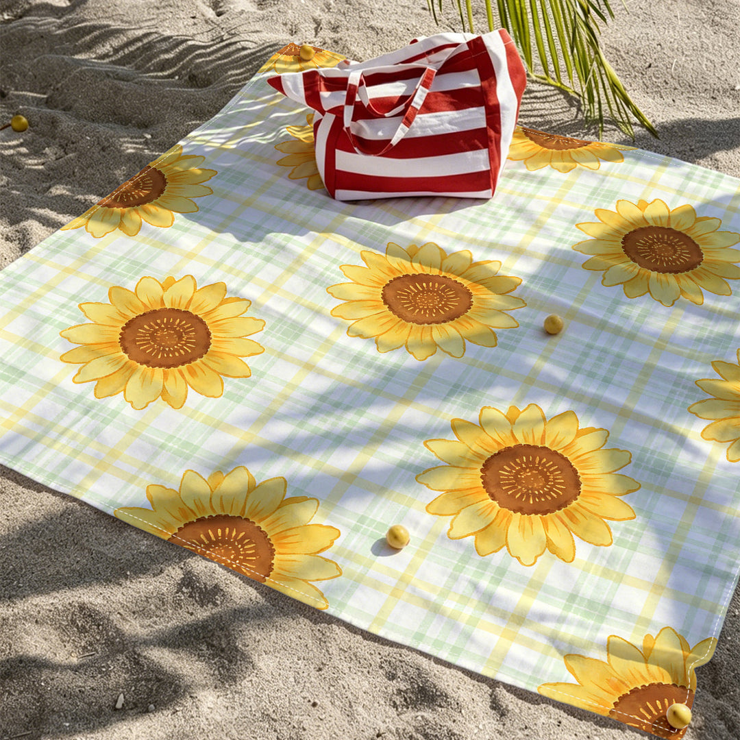 Mandala Design Beach Mat Kalsten