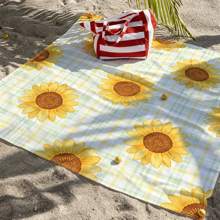 Mandala Design Beach Mat Kalsten
