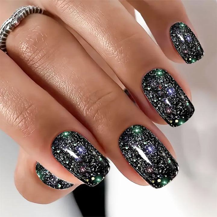 Glamorous Glittery Press-On Nails