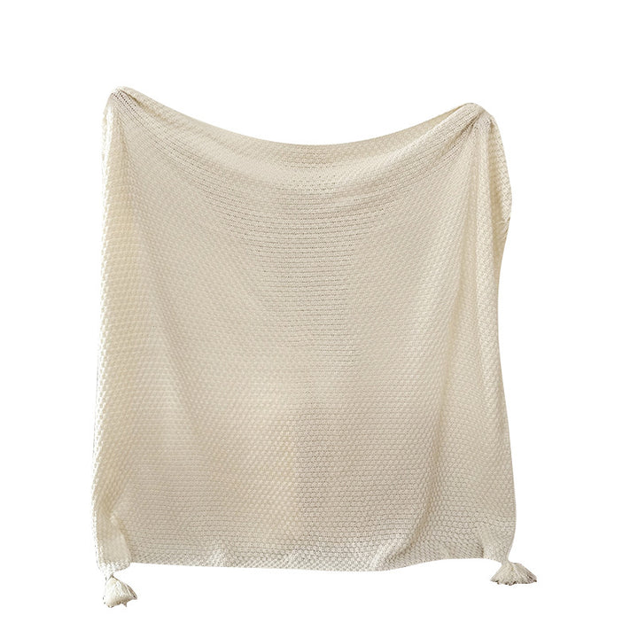 Textured Woven Throw Blanket