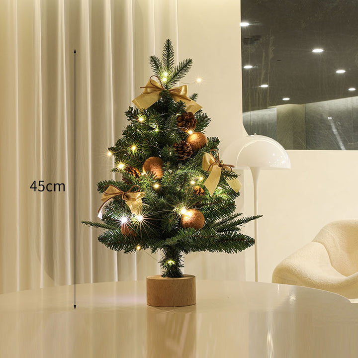 Decorative Mini Christmas Tree with LED Lights