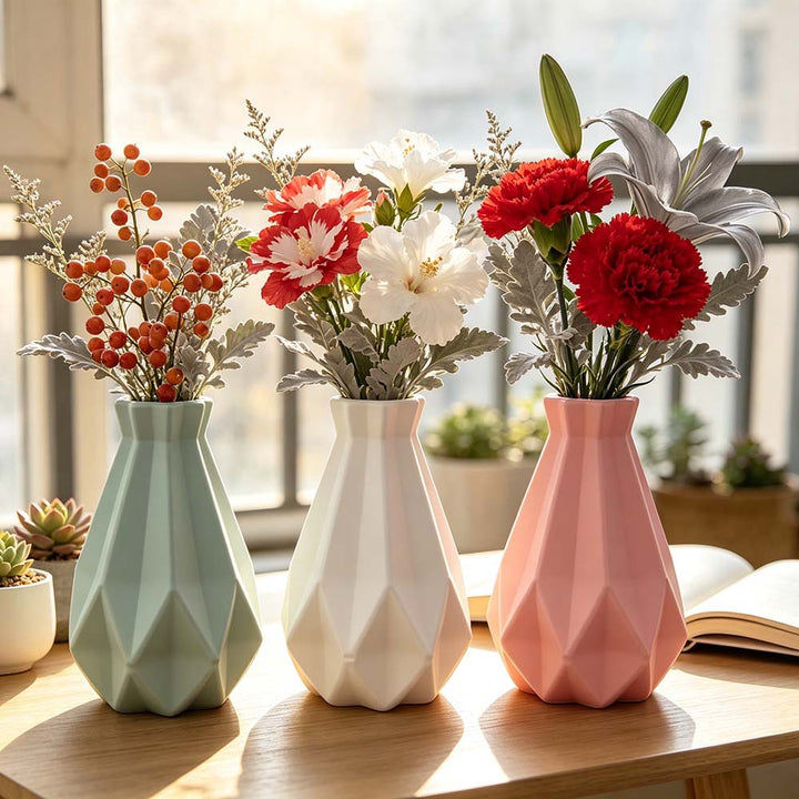 Elegant Geometric Shaped Vase Kalsten