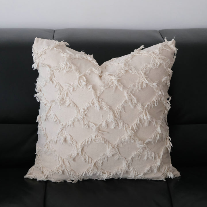 Striped Fringe Decorative Pillow