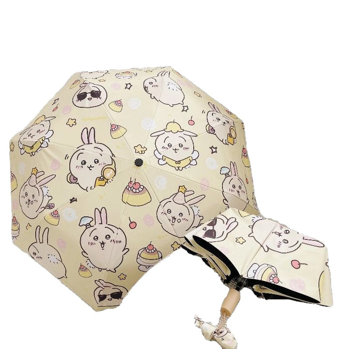 Women's Folding Umbrella with Playful Animal Design Kalsten