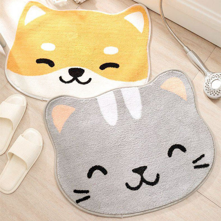 Cat Face Bath Mat Kalsten