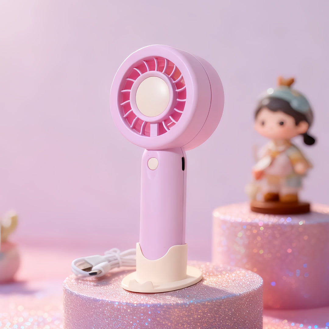 Ladies Portable USB Hand Fan with Ergonomic Design Kalsten