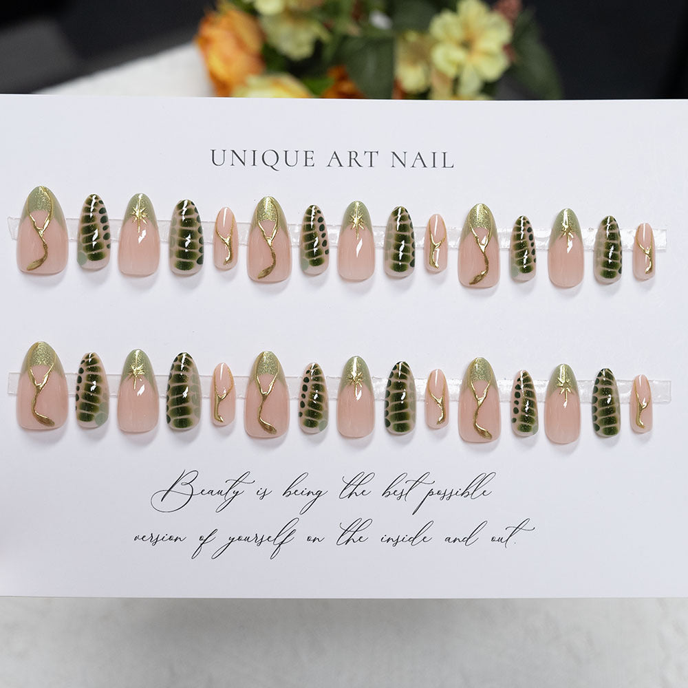 Artistic Long-Stiletto Nail Art